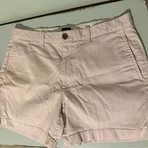 Light pink men’s size 32 j crew shorts with 5 inch inseam